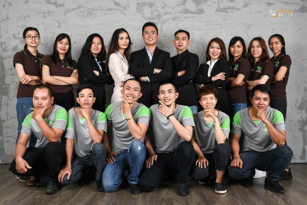 Ảnh tập thể công ty GNA và Green Konoha do Enter Media thực hiện