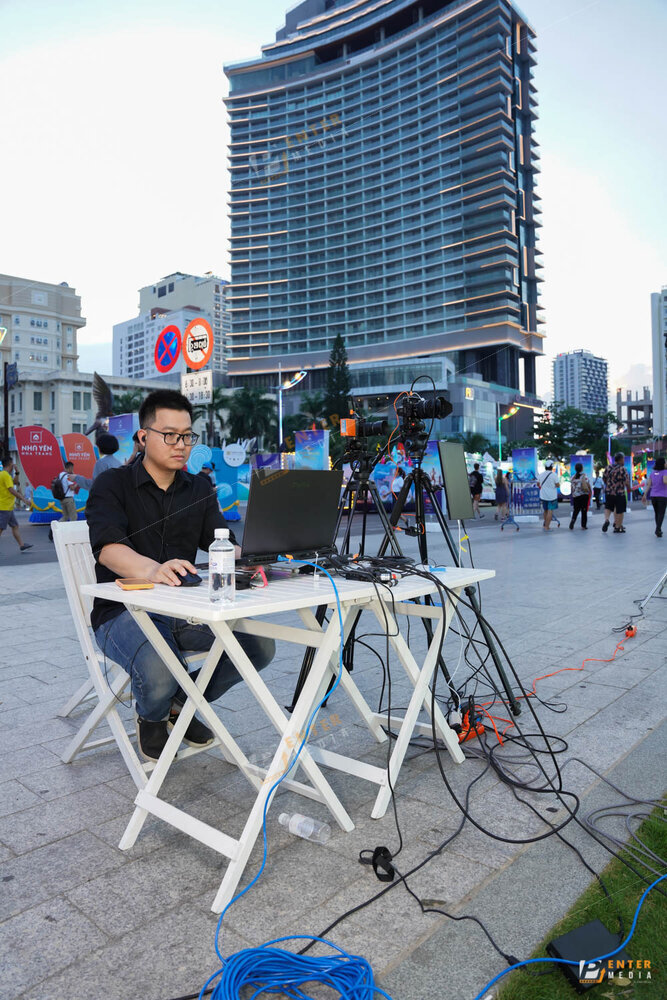 Enter Media setup hệ thống livestream ngoài trời