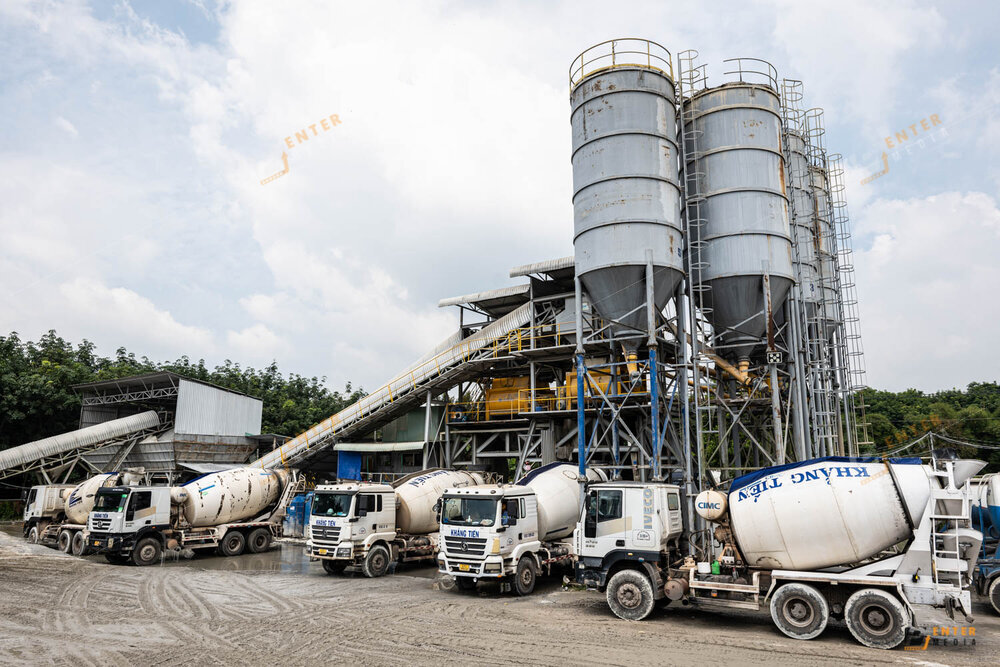 Ảnh chụp nhà máy Bê Tông Khẳng Tiến do Enter Media thực hiện