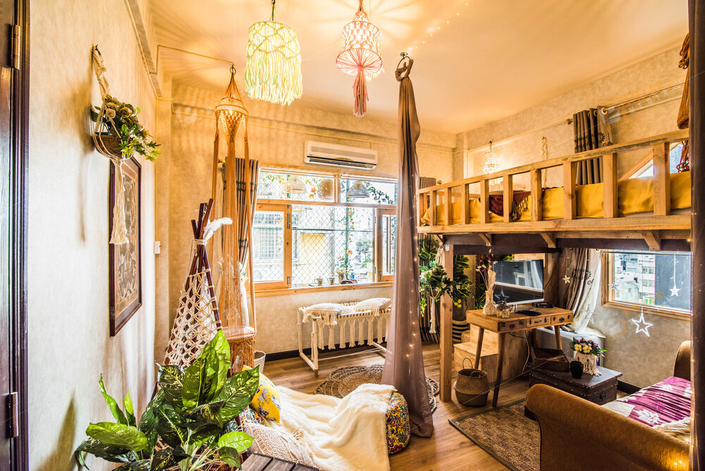 Enter Media chụp ảnh căn hộ Airbnb decor theo phong cách Bohemian