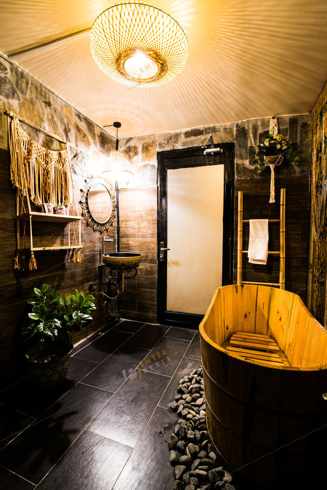 Góc WC độc đáo với phong cách Bohemian