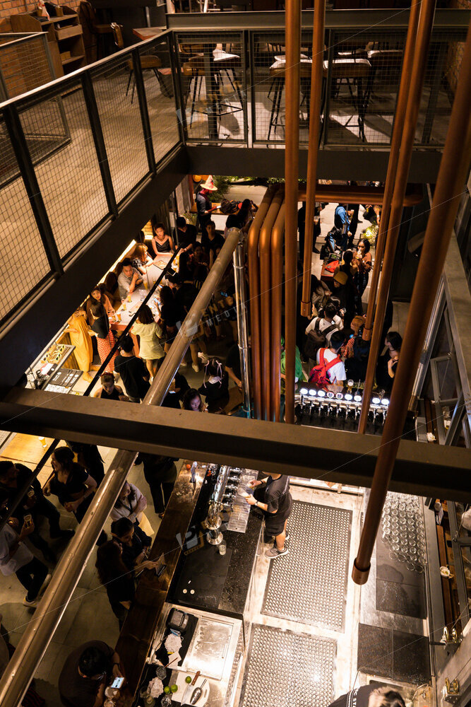 Toàn cảnh không gian sự kiện từ góc máy chụp trên cao