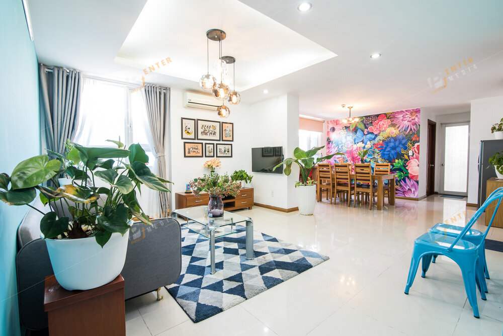 Ảnh chụp căn hộ Airbnb của chị Ngân do Enter Media thực hiện