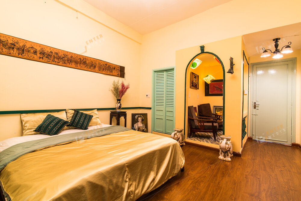 Enter Media chụp hình căn hộ Airbnb thiết kế theo phong cách Sài Gòn xưa