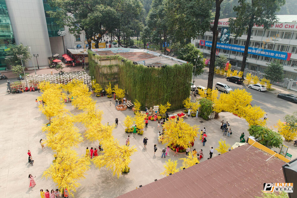 Enter Media chụp quay sự kiện lễ hội Tết Việt 2021 - Đơn vị thầu decor Green Konoha