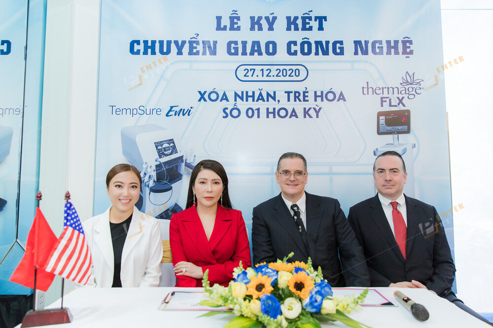 Enter Media quay chụp sự kiện lễ ký kết chuyển giao công nghệ spa cho LA Beauty Clinic