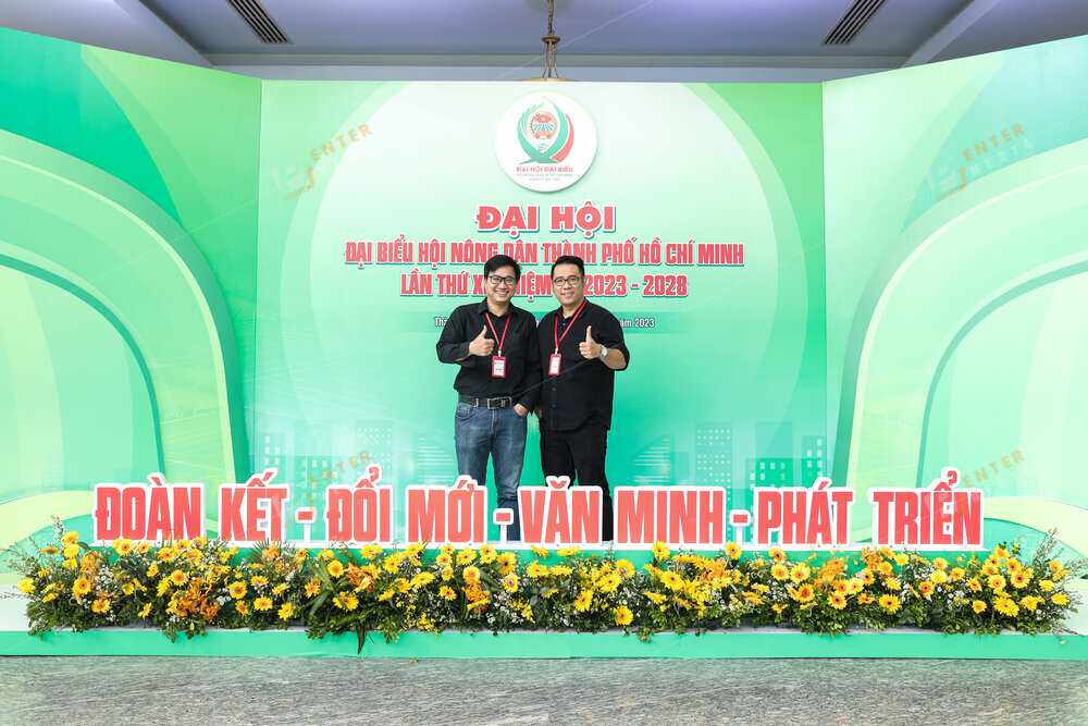Enter Media cung cấp dịch vụ chụp ảnh lấy liền cho Đại Hội Đại Biểu Hội Nông Dân TP.HCM