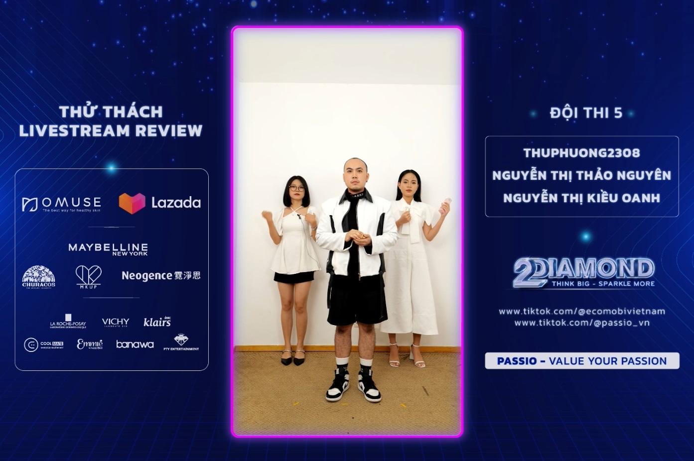 Hình ảnh live trực tiếp màn hình LED cho sự kiện “2Diamond – Think Big – Sparkle More” của Ecomobi