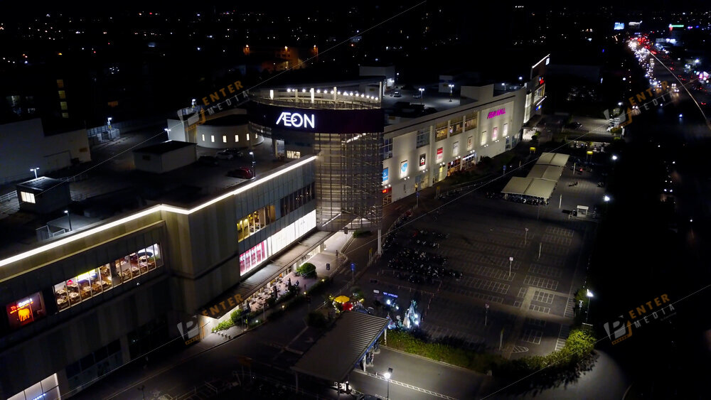 Ảnh flycam Aeon Mall Bình Dương cùng công trình trang trí Colorful Trip