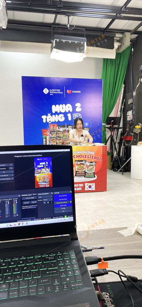 Hậu trường livestream cho Lotte Internation