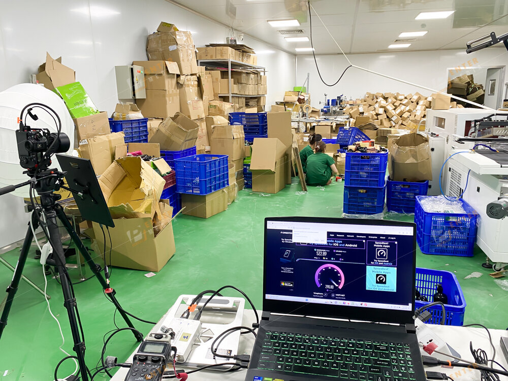 Enter Media setup livestream bán hàng tại xưởng nhà máy Hataphaco