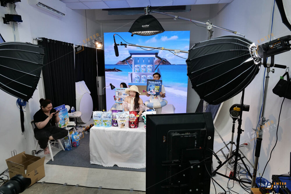 Hậu trường buổi livestream cho P&G tại Enter Studio