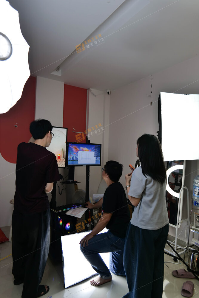 Enter Media triển khai setup phòng livestream tại shop Mania Cutie