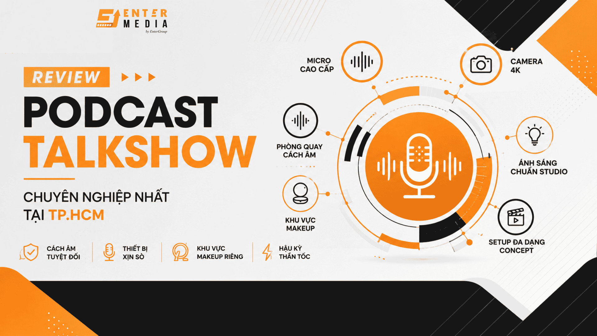 Phòng quay Podcast/Talkshow chuyên nghiệp nhất tại TP.HCM