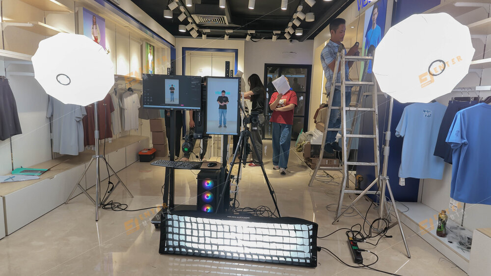 Enter Media Triển khai setup phòng livestream tại cửa hàng cho Việt Tiến